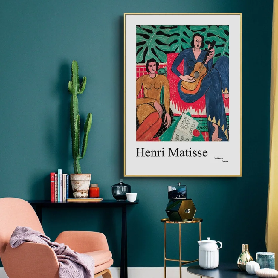 Настенные ретро-постеры Matisse в скандинавском стиле с абстрактными фигурками