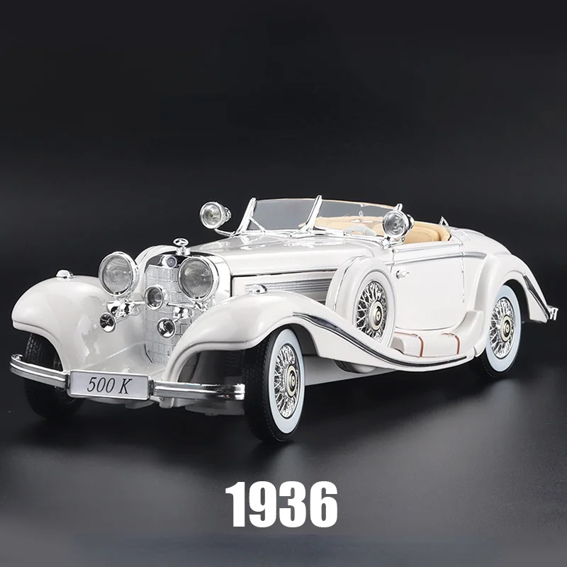 

2021 Hot Toys Diecast 1/18 Simulation Alloy Model Car Antique Car Model Furniture Toys for Boys Christmas Toys