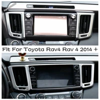 lapetus dashboard air conditioning ac vents frame cover trim 2pcs fit for toyota rav4 rav 4 2014 2018 abs interior parts