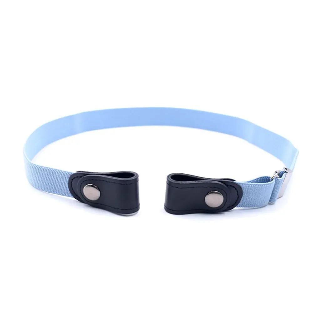 

Women's Buckle-Free Elastic Belts Invisible Belt for Jeans No Bulge Hassle Band Fashion Casual Adjustable Button Canvas Belt