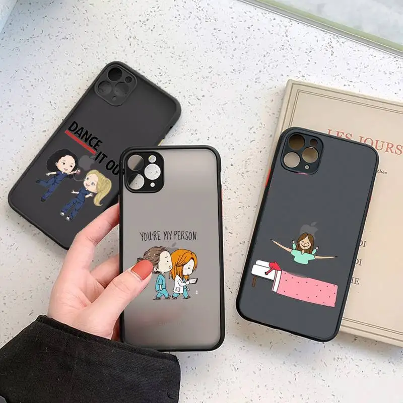 Greys Anatomy You are my person Phone Cases matte transparent  For iphone 7 8 11 12 plus mini x xs xr pro max cover