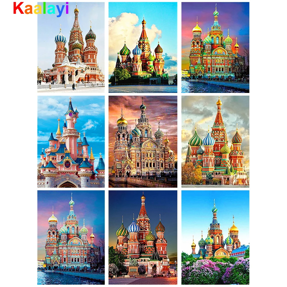 

5D «сделай сам», алмазная живопись, замок, полный квадрат/Круглый Алмаз, вышивка «Замок», пейзаж, вышивка крестиком, искусственный подарок Zs678