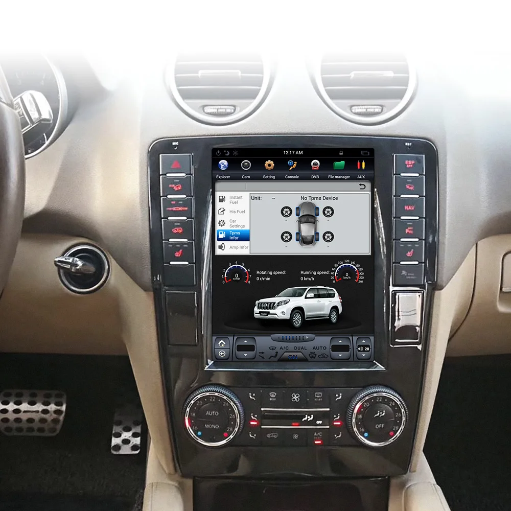 Tesla Android автомобильный мультимедийный радио без dvd-плеера для Mercedes-Benz GL ML W164 X164 2005-2011 gps навигация головное устройство аудио