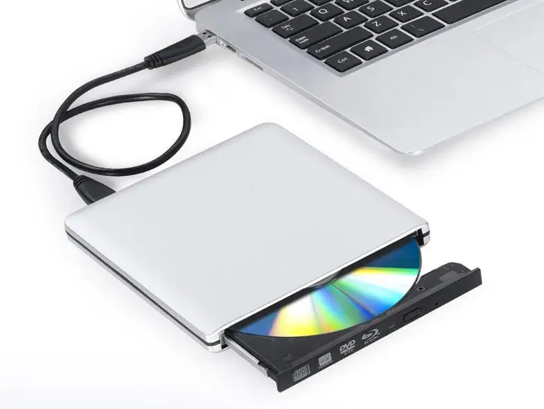 Silver Bluray Burner USB 3,0 Bluray привод BD-RW записывающее устройство CD/DVD rom Оптический привод Портативный Внешний Blu ray плеер для hp ноутбук компьютер Apple - Цвет: Silver Bluray Burner