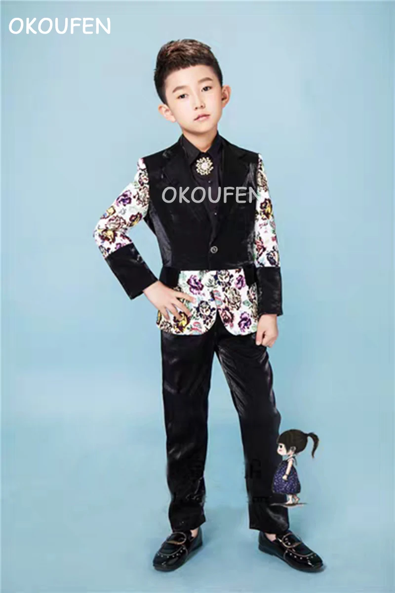 Children's catwalk Stage Costumes Boys' small Suits Childen's stage host Photography Shooting |