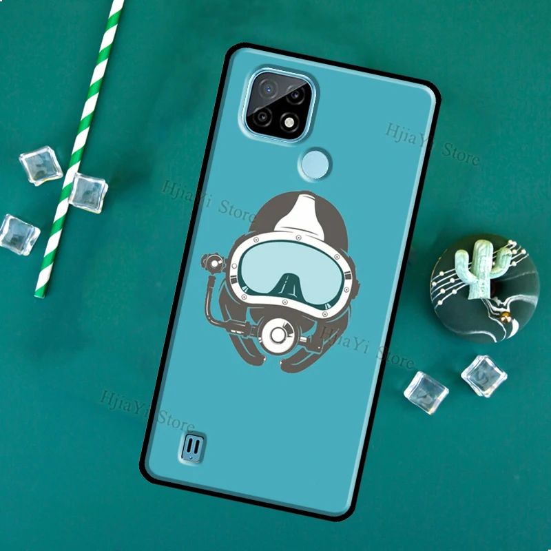 Чехол для дайвинга с аквалангом OnePlus 9 10 Pro 8T Nord2 9R чехол OPPO Realme 8 8i 9i C21 GT Neo2 Master -