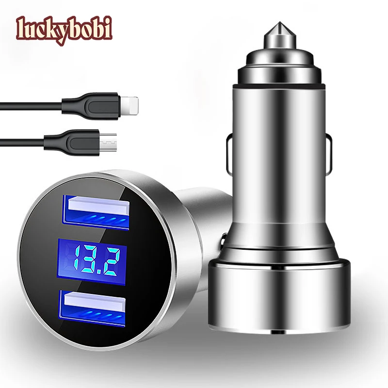 Luckybobi 18 Вт 3.1A автомобильное зарядное устройство Quick Charge 3 0 универсальный быстрое с