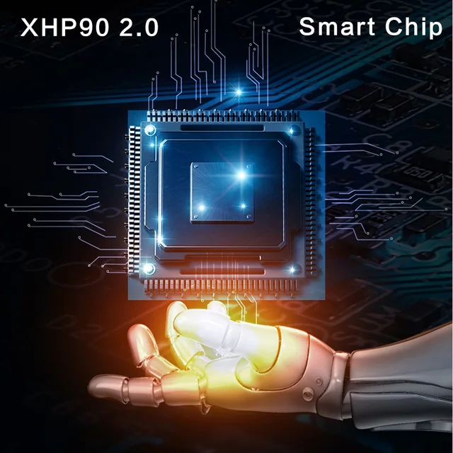 Самый мощный светодиодный фонарик XHP90.2 на 40000 лм водонепроницаемый фонарь умный с