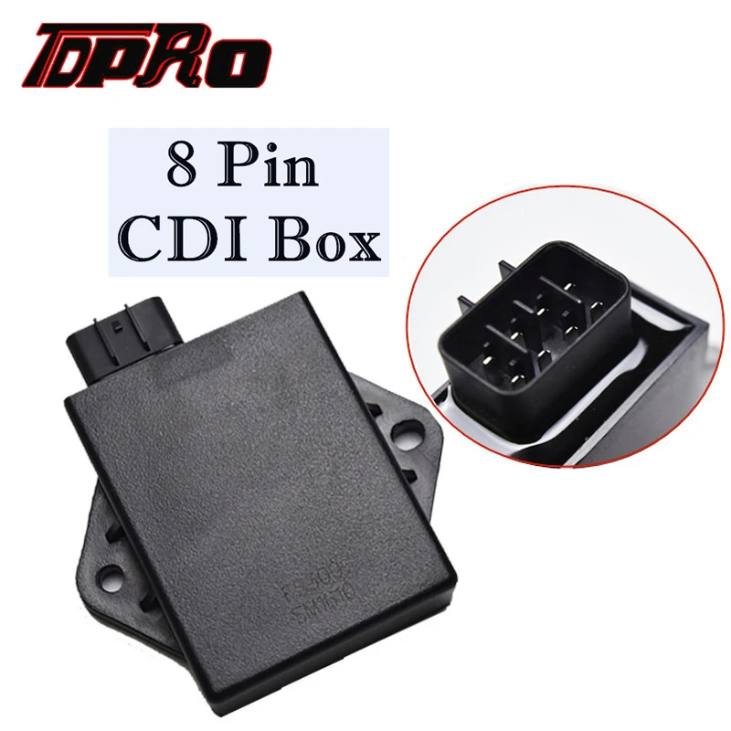 TDPRO 8 Pin Ignition CDI Box Unit ECU New For Yamaha FS300 Linhai Bighorn 250CC 260CC 300CC Motors ATV UTV Gokart Scooters Talon