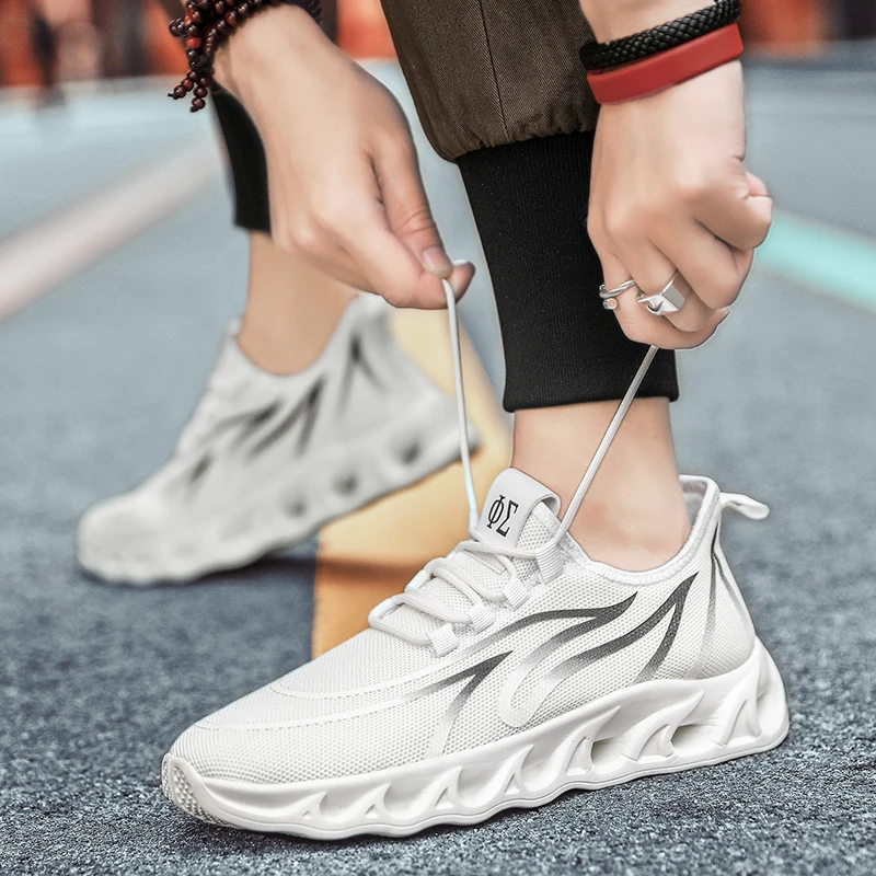 

Весна-лето 2020 мужские кроссовки дышащие легкие кроссовки на толстой подошве для молодых мальчиков удобная повседневная обувь