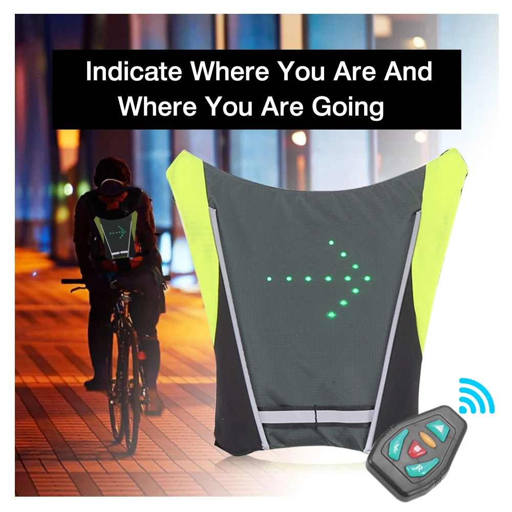 Жилет велосипедный с 5 светодиосветодиодный светильник ПА безопасности для