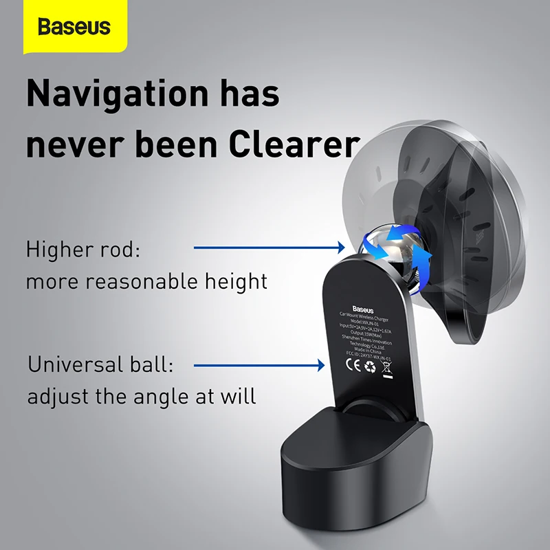 baseus magnetic wireless charger for iphone 12 pro max car holder fast wireless charging quick charger car mount for iphone free global shipping