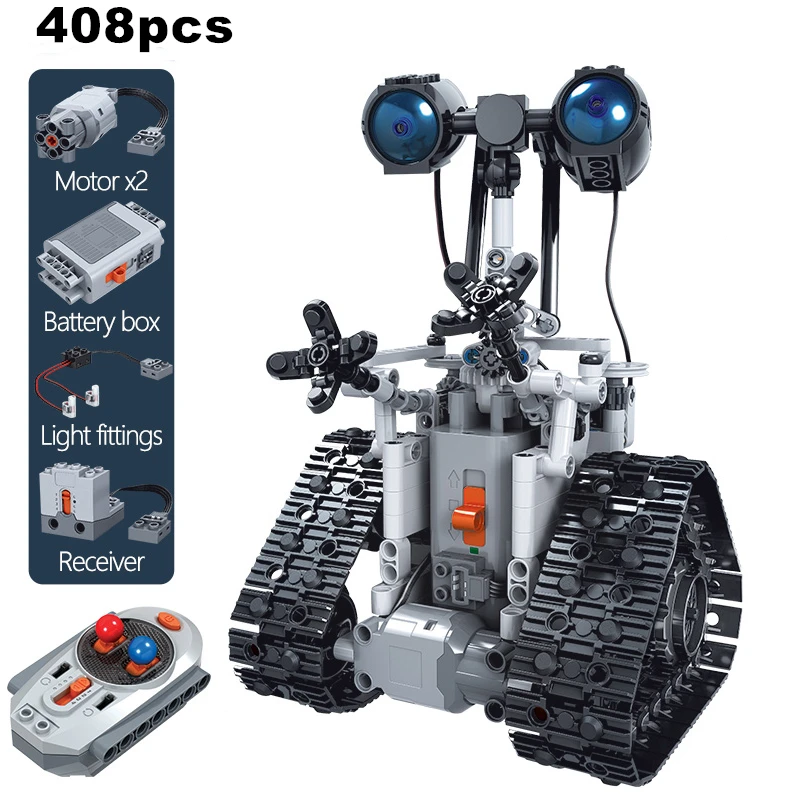 408PCS City Creative RC Robot Electric Building Blocks Remote Control Intelligent Bricks Toys for Child Gift | Игрушки и хобби