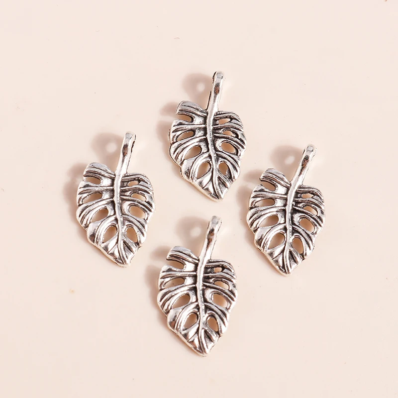 40 шт. 18*10 мм креативные Подвески в виде банановых листьев для изготовления
