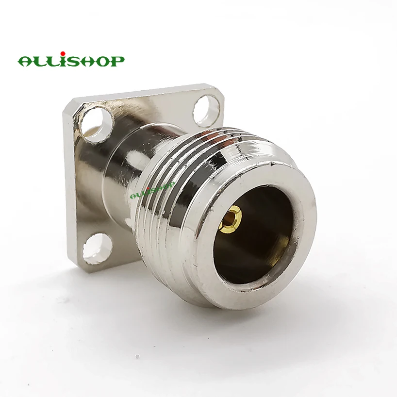 Разъем SMA Мама мама адаптер RF с 4 отверстиями крепление на панели уплотнительное