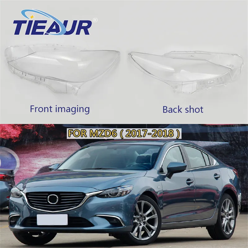 

Car Headlight Lens Cover 4Doors for Mazda 6 Transparent Headlamp Lampshade Replacement Right&Left 2003-2018