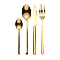 gold cutelry dinnerware set gold spoon fork knife steel cutlery set steak knife stainless steel cutlery dinnerware set tableware