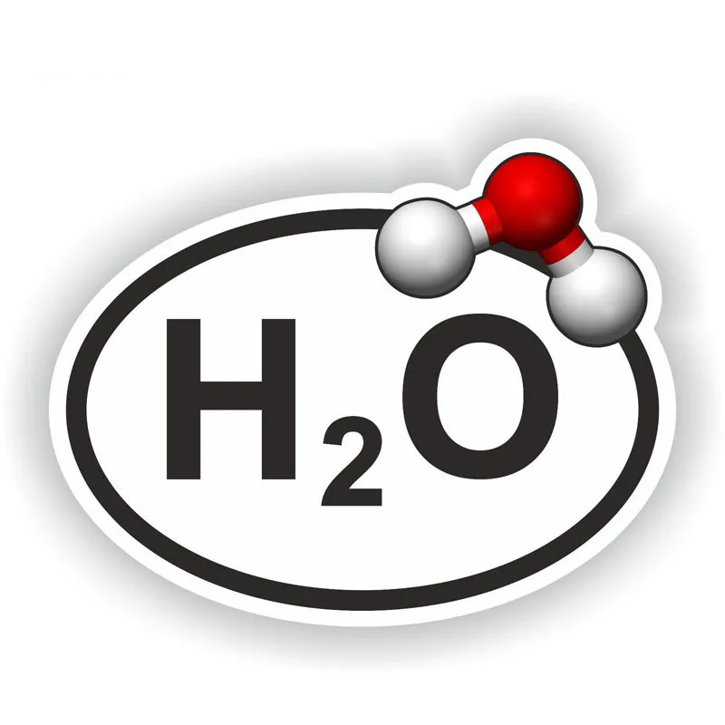 

Забавная Автомобильная наклейка H2O овальная наклейка вода с химическим ПВХ Наклейка Автомобильные аксессуары