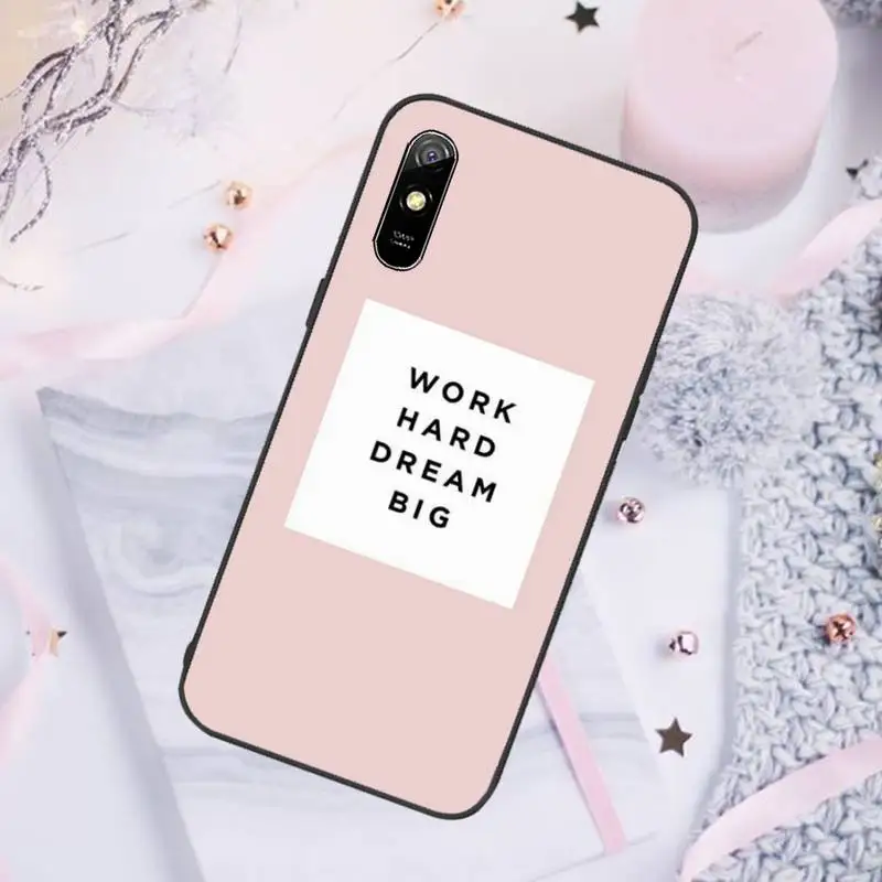 

Girl Boss Pink Women power text slogan Phone Case For Xiaomi Mi Redmi Note 7 8 9 pro 8T 9T 9S 9A 10 Lite pro