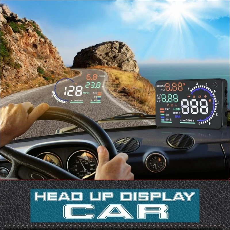 For Chrysler 200/300/Pacifica 2010-2019 AUTO OBD HUD Car Accessories Head Up Display Saft Driving Screen Projector Reflecting