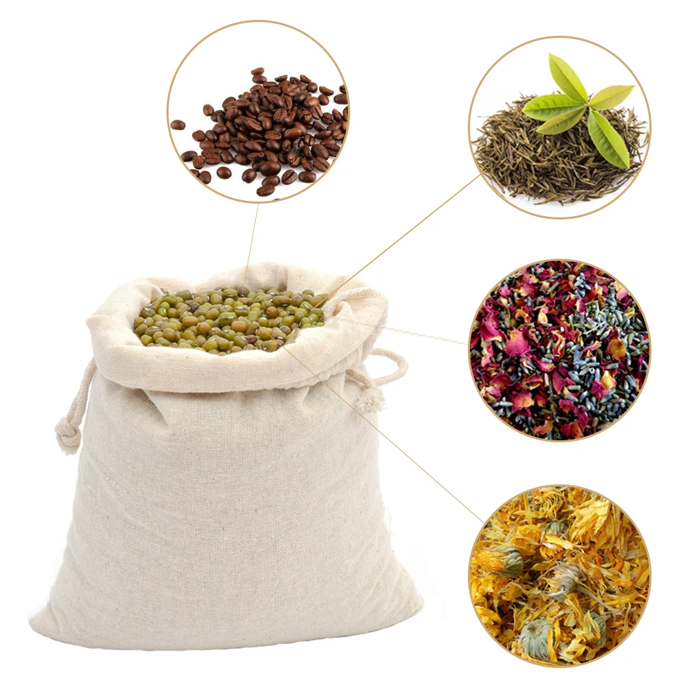 

10pcs Eco-friendly Cloth Bag Cotton Rope Laundry Bag Practicality Cloth Bag Household Cloth Bag