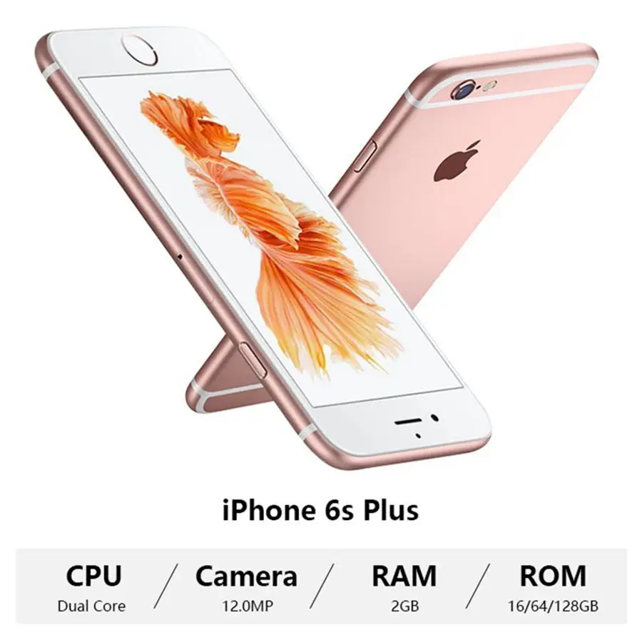 Apple iPhone 6S Plus iPhone 6S P 2GB ram 16& 32& 64& 128GB rom 5," iOS двухъядерный 12.0MP разблокированный 4G LTE мобильный телефон