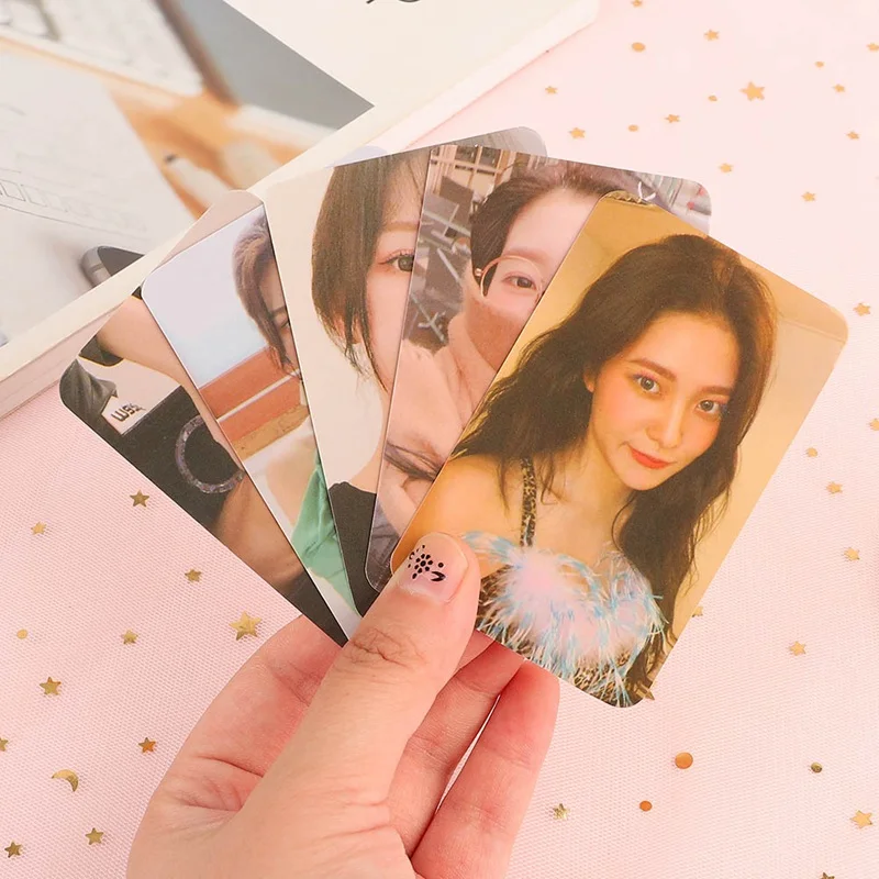 5 шт. красная бархатная открытка KPOP фотооткрытки K pop Yeri JOY SeulGi Wendy LOMO фотоальбом
