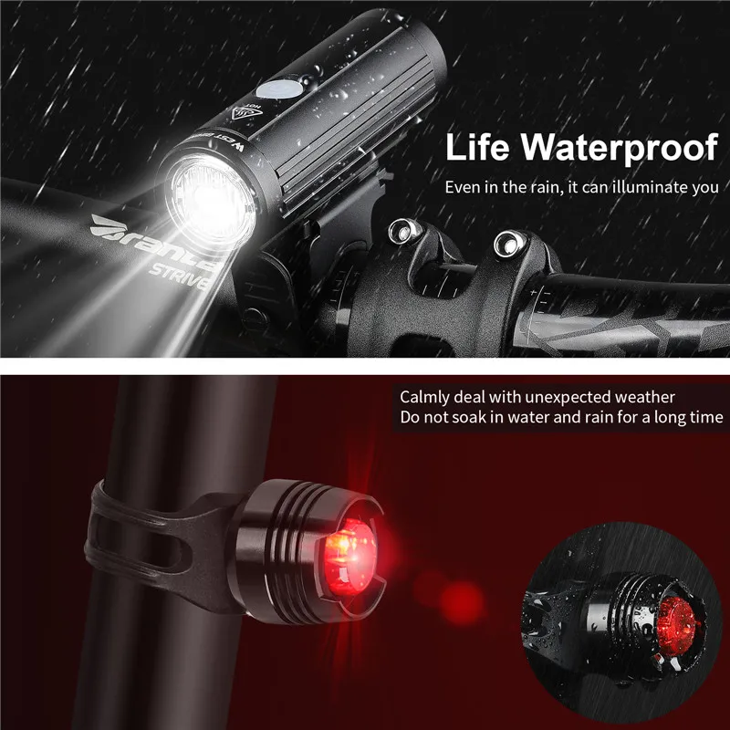 

WEST BIKING LED Bike Front Light Waterproof Anti-glare MTB Bicycle headlamp USB Rechargeable 2000mAh 350LM Bicycle Llight Lamp