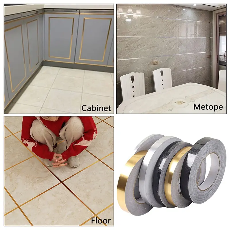 Линией шва плитка ленты самоклеющиеся Водонепроницаемый Керамика стены пола в