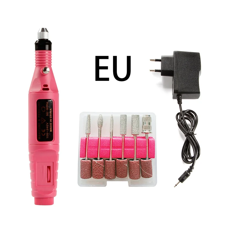 GJ1451FEU Acrylic Nail Drill USB Electric Apparatus for Manicure Gel Cuticle Remover Milling Drill Bits Pedicure Machine Nail Art Cutters - Цвет: GJ1451FEU