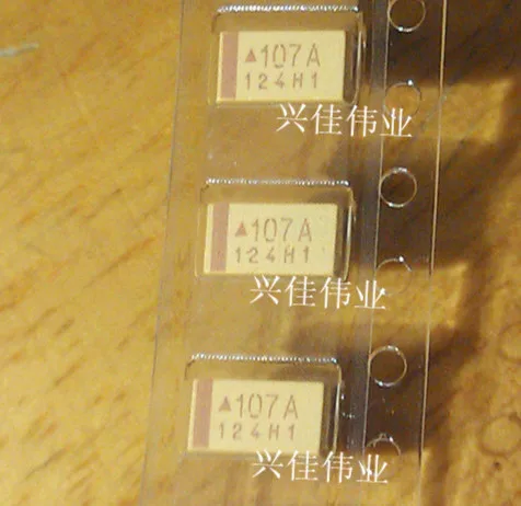 

Original 10pcs/ 10V100UF 107 100UF 10v C6032 C 1812 Tantalum Capacitor