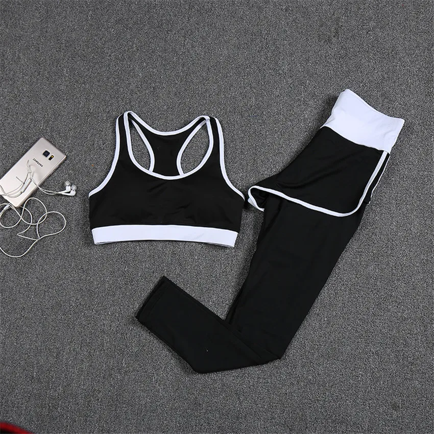 Seperate Pad 3pcs Yoga Set Women's Running Fitness Jacket Sports Bra Wear Clothing Women Training Set Sport Pant Suit Tracksuit