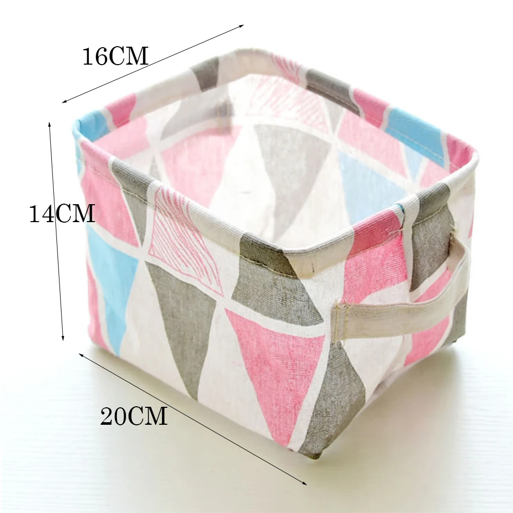 Корзина для хранения из хлопка и льна столешница сортировки мелочей домашнее