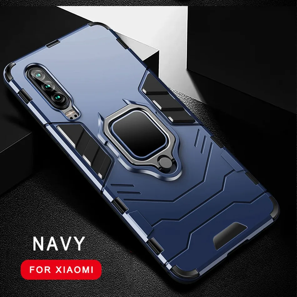 Navy 3D чехол для телефона для Xiaomi Mi A3 9T 9 SE A1 A2 Lite F1 макс 3 чехол на магните с отделениями для карт чехол для xiomi Redmi Note 8 7 6 Pro 7A чехол - Цвет: Navy