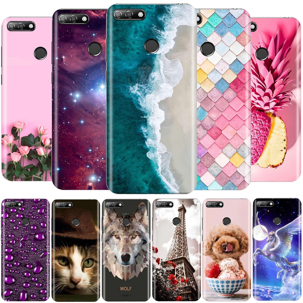Для huawei Honor 7A чехол 5 7 дюймовый для телефона силиконовый Pro Чехол Aum L29 Funda Coque |