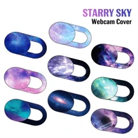 starry sky pattern webcam camera cover laptop stickers for laptops macbook smart phone privacy protection shutter slider sticker