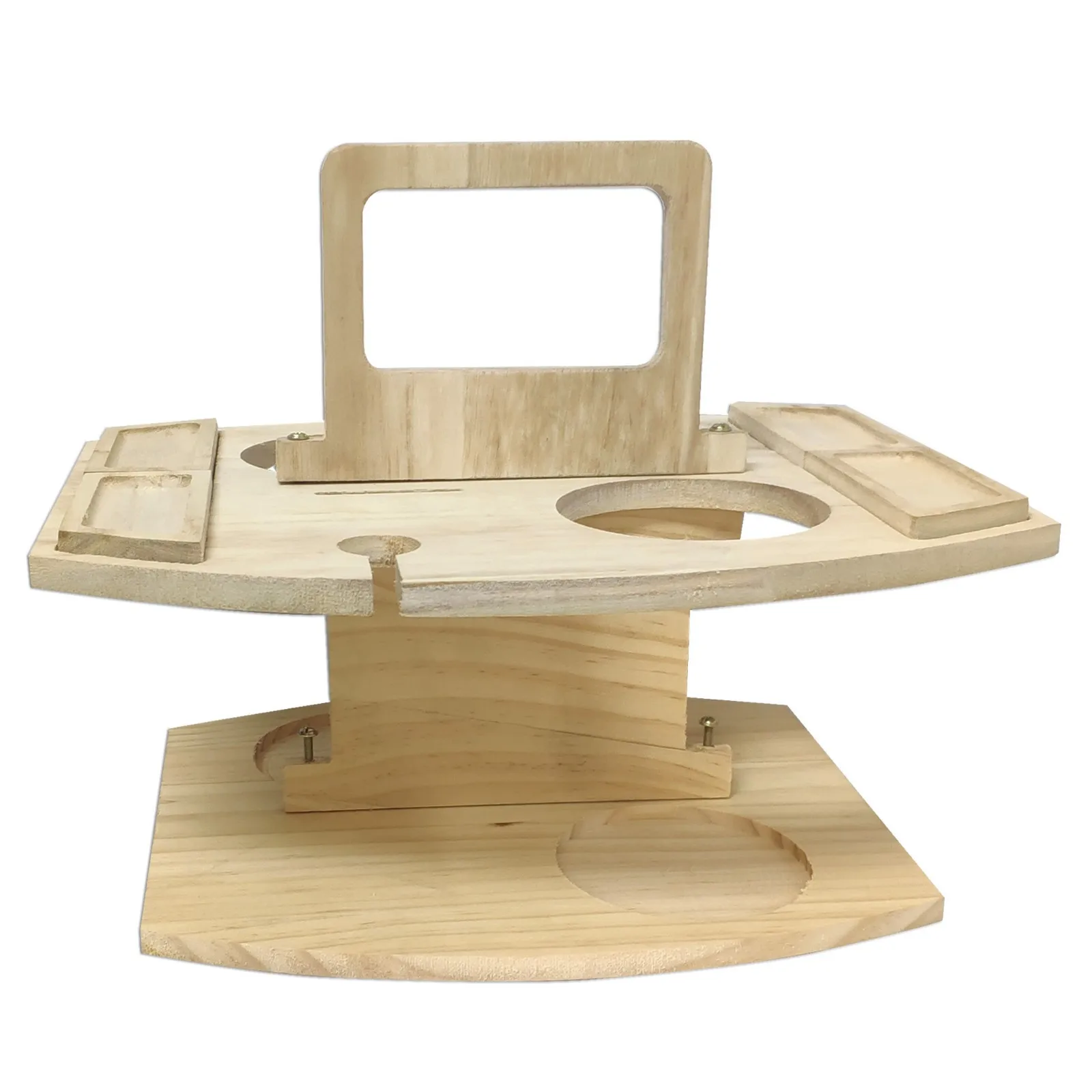 

Outdoor Detachable Portable Picnic Table Fruit Wine Table With Handle Garden Party Camping Wooden Table #W