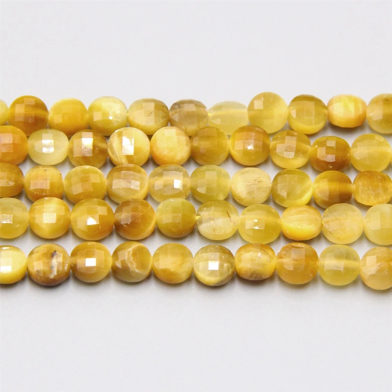 

Gold Tiger Eye Stone Faceted Beads Loose Tiger Eye Natural Stone For Jewelry Making Diy Bracelet Necklace