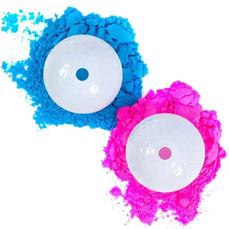 2Pcs Birthday Party Gender Reveal Powder Balls Banquet Smoke Bombs The Of PROM Supplies Reveals Golf | Дом и сад