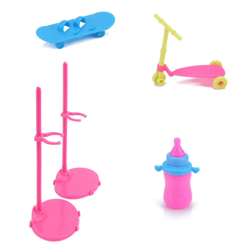 

83Pcs/set DIY Bag Shoes Dress Fashion Doll Accessories Dressup Clothes Dolls Set Toys for Children Furniture Clothing