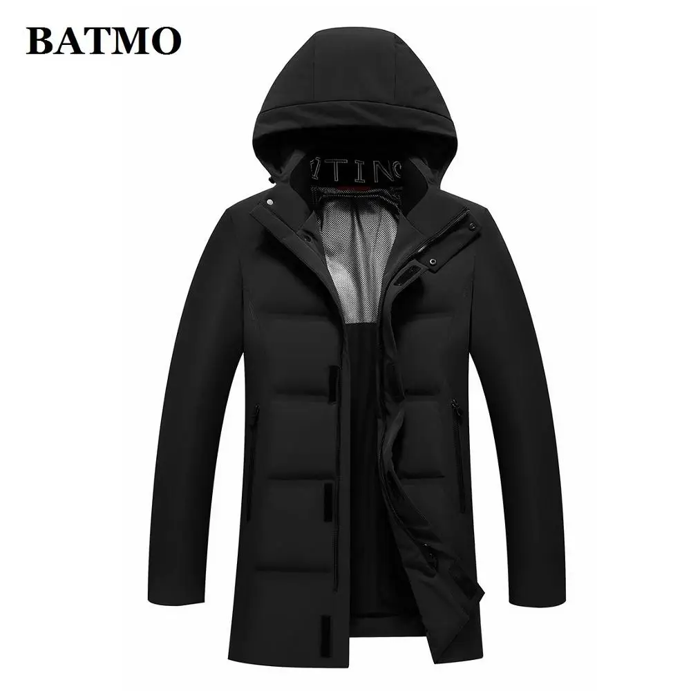 

BATMO 90% white duck down hooded jackets men,men's winter hooded jackets,plus-size M-7XL 1951
