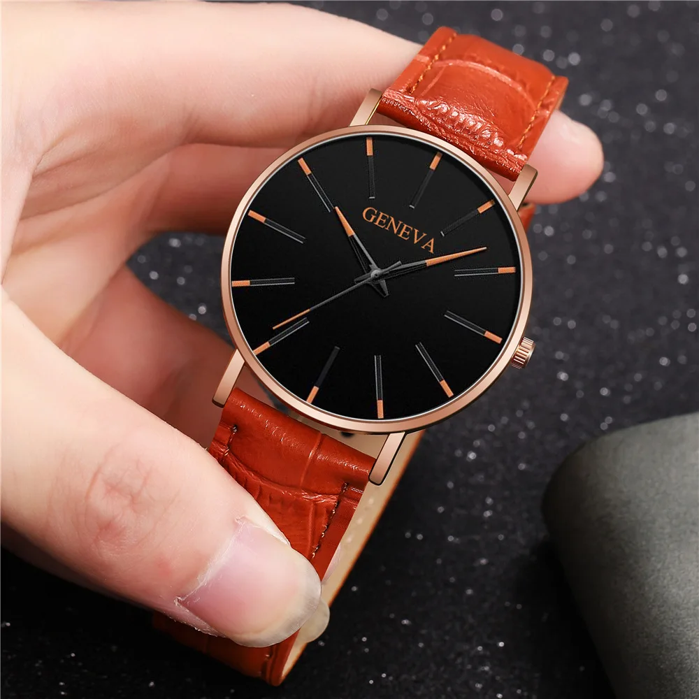 

GENEVA Mens Watches 2020 New Fashion Casual Quartz Watch Men Business Dial Sport Waterproof Male Clock Relogio Masculino