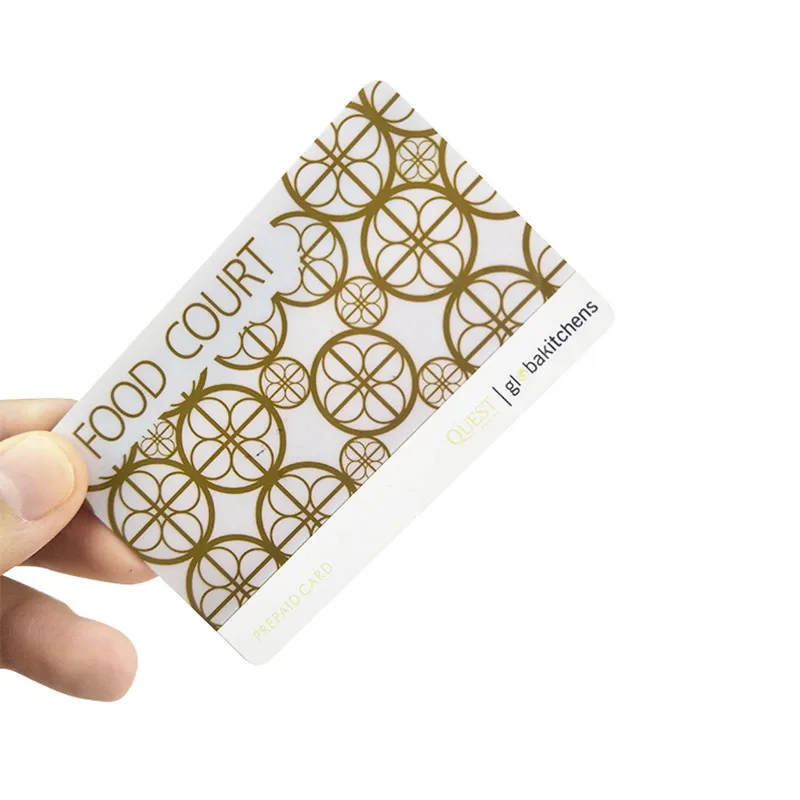 High quality CR80 plastic transparent PVC business cards clear card