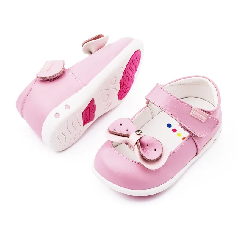 ABCKDIS/детская обувь принцессы Мэри Джейн для девочек на застежке липучке с большим