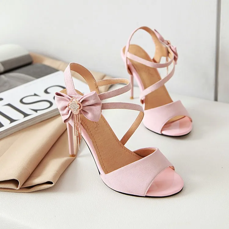 Сандалии женские на высоком каблуке босоножки оверсайз 11 15 размеров обувь с