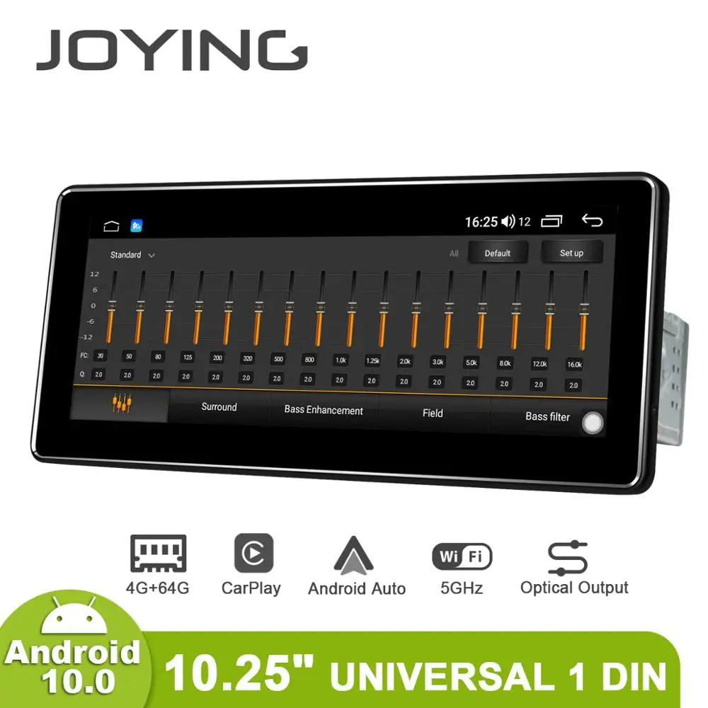 Универсальная автомобильная магнитола 10 25 дюйма 1 Din Android 4 + 64 ГБ DVR 4G для bmw e36 citroen