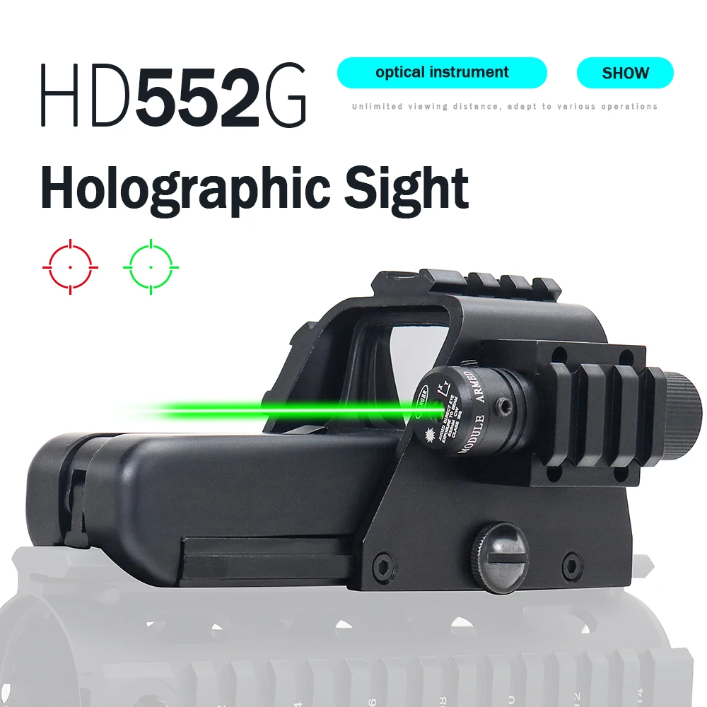 

Tactical 551 552 556 558 Red Green Dot sight Reflex Optics Holographic Sight Rifle Scope fit picatinny 20mm Rail Mount