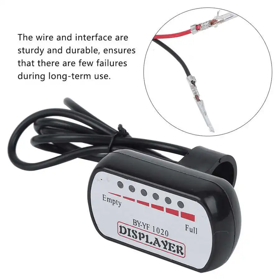 Портативный индикатор заряда аккумулятора для электровелосипеда 24 В|Аксессуары