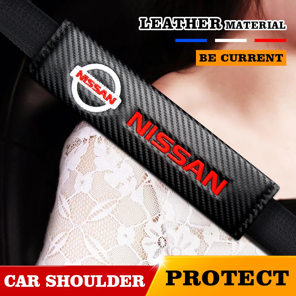 

2pcs Soft Car Seat Belt Cover Universal Car Safety Belt Protect Shoulder Pad For Nissan Qashqai j10 j11 X-Trail t31 Tiida Juke