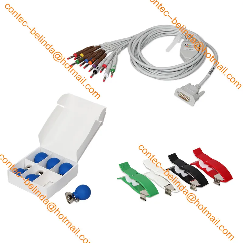 CONTEC сенсорный экран ECG300GT цифровой 12-Leads 3 канал ЭКГ машина + Программное